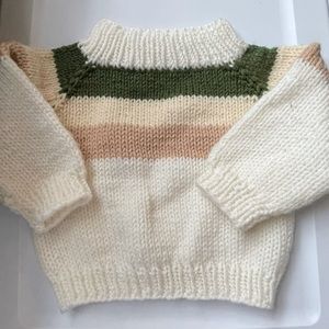 3-6 month Boys Sweater - Hand made